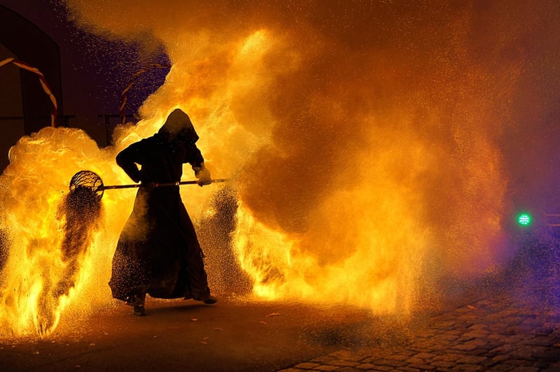 Fire Show at a Wedding